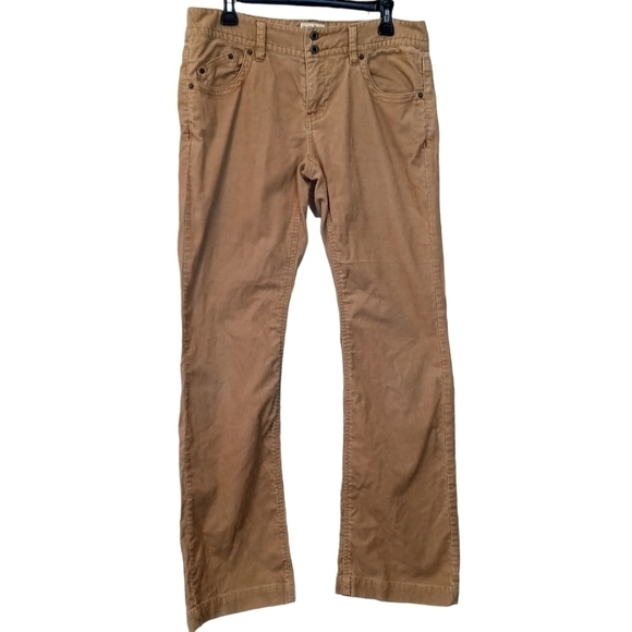 Polo Jeans Kelly dark tan corduroy boot cut pants size 8 - Picture 1 of 9